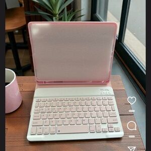 Pink Tablet Keyboard Case